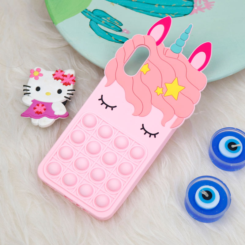 قاب اورجینال سیلیکونی یونیکورن پاپیتی Samsung Galaxy A02