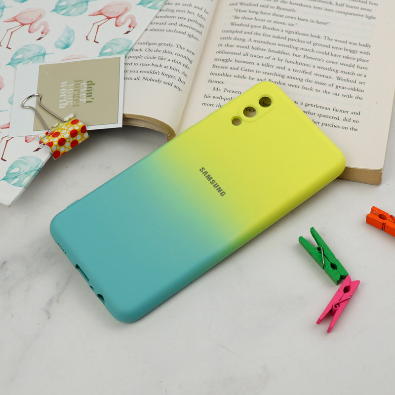 قاب سیلیکونی محافظ لنزدار دو رنگ Samsung Galaxy A02