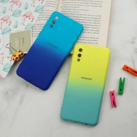 قاب سیلیکونی محافظ لنزدار دو رنگ Samsung Galaxy A02