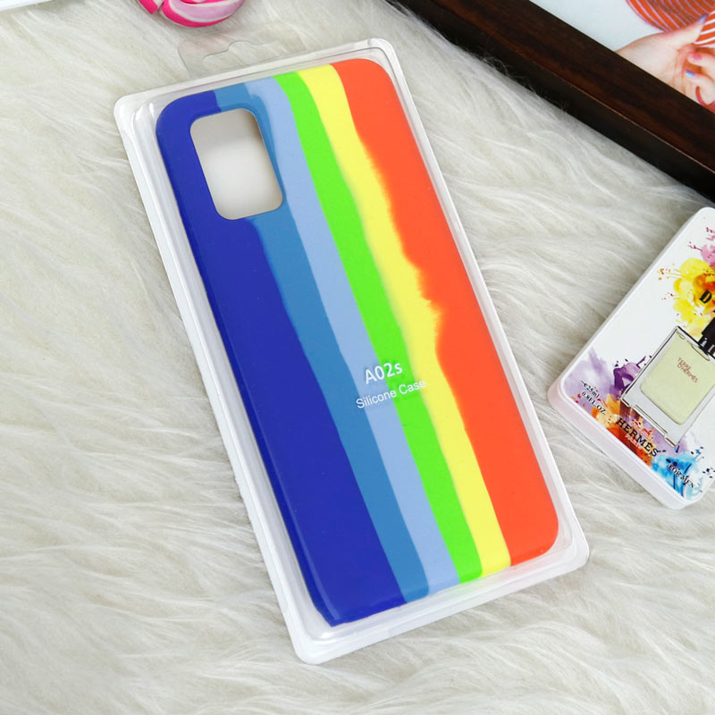قاب سیلیکونی اورجینال رنگین کمانی Samsung Galaxy A02s