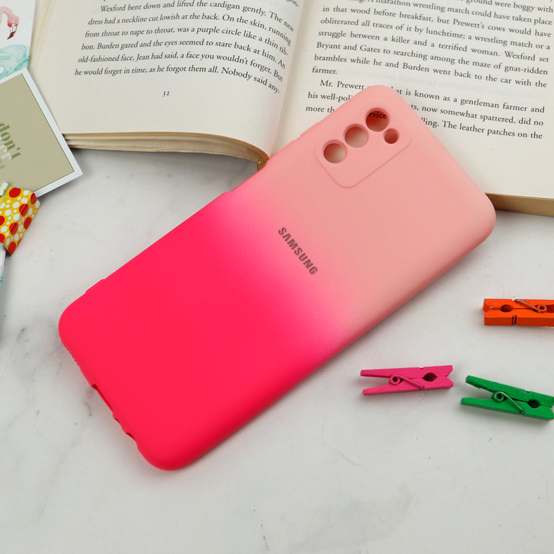 قاب سیلیکونی محافظ لنزدار دو رنگ Samsung Galaxy A03s