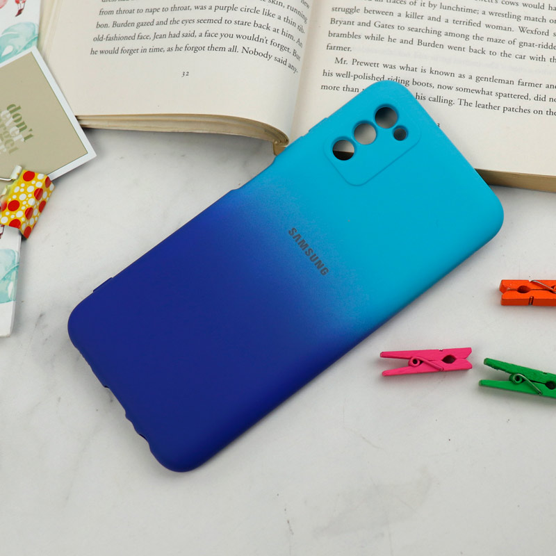 قاب سیلیکونی محافظ لنزدار دو رنگ Samsung Galaxy A03s