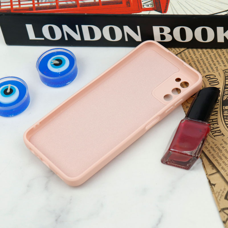 قاب سیلیکونی عروسکی محافظ لنزدار طرح خرسی صورتی Samsung Galaxy A03s