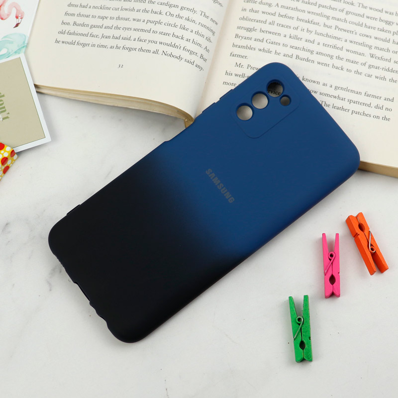 قاب سیلیکونی محافظ لنزدار دو رنگ Samsung Galaxy A03s
