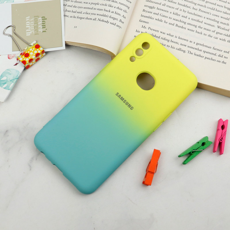 قاب سیلیکونی محافظ لنزدار دو رنگ Samsung Galaxy A10s