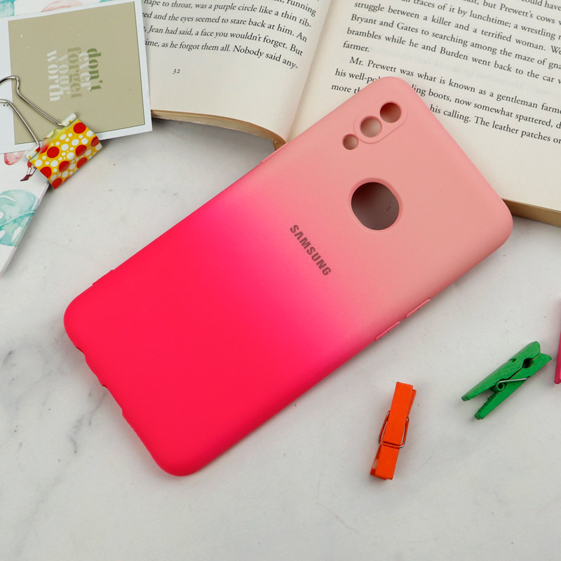 قاب سیلیکونی محافظ لنزدار دو رنگ Samsung Galaxy A10s