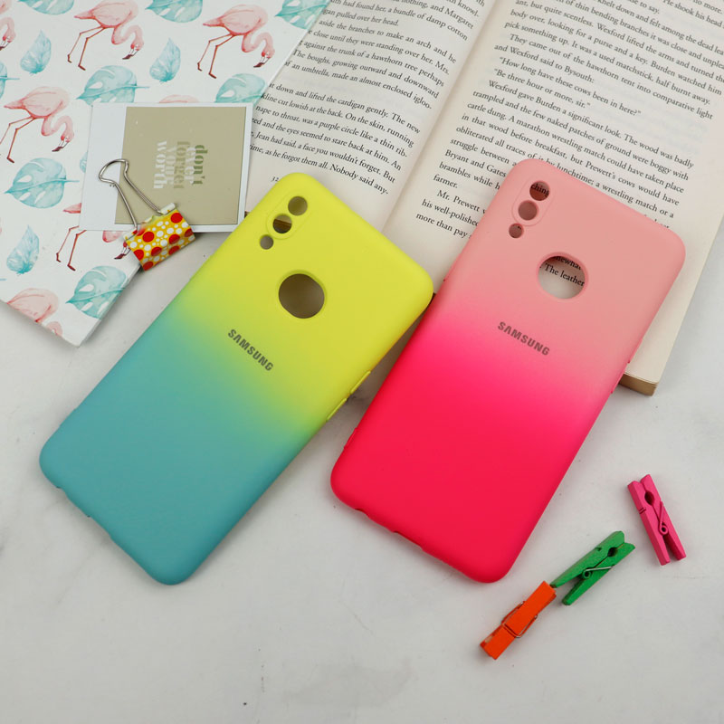 قاب سیلیکونی محافظ لنزدار دو رنگ Samsung Galaxy A10s