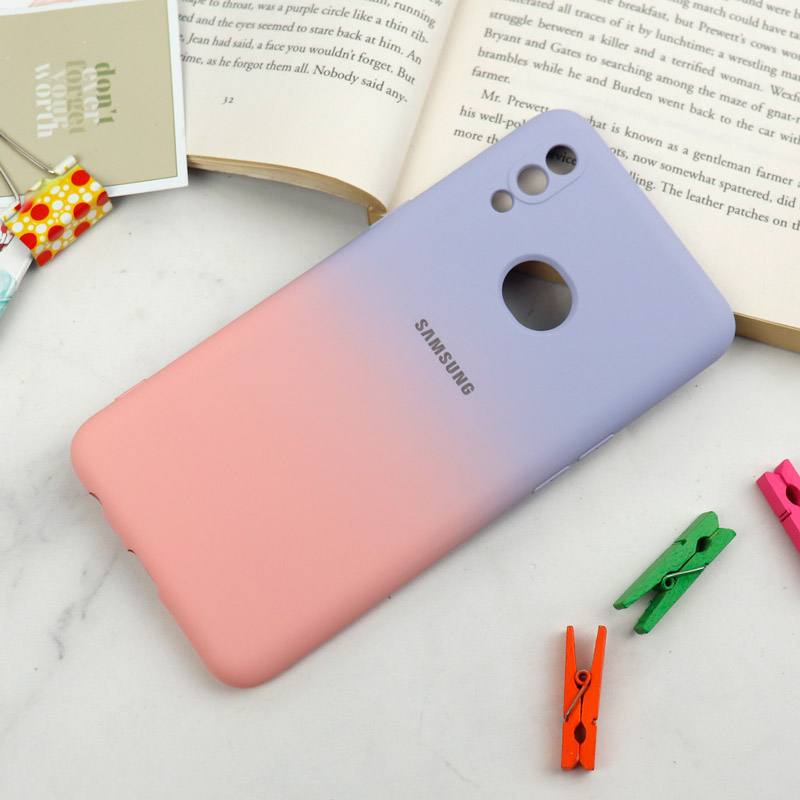 قاب سیلیکونی محافظ لنزدار دو رنگ Samsung Galaxy A10s