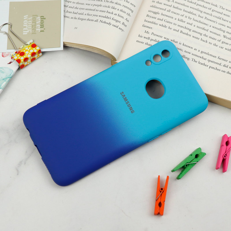 قاب سیلیکونی محافظ لنزدار دو رنگ Samsung Galaxy A10s