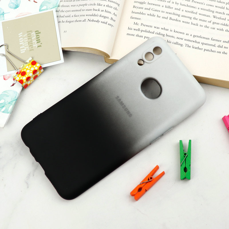 قاب سیلیکونی محافظ لنزدار دو رنگ Samsung Galaxy A10s