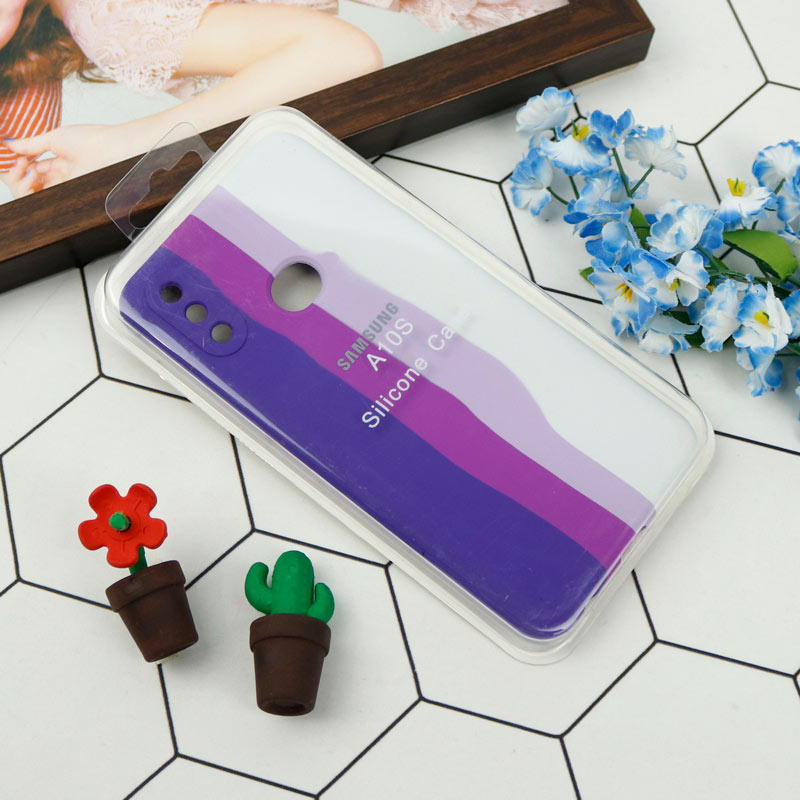 قاب محافظ لنزدار سیلیکونی اورجینال رنگین کمانی Samsung Galaxy A10s