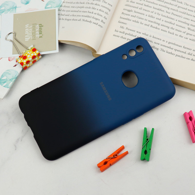 قاب سیلیکونی محافظ لنزدار دو رنگ Samsung Galaxy A10s