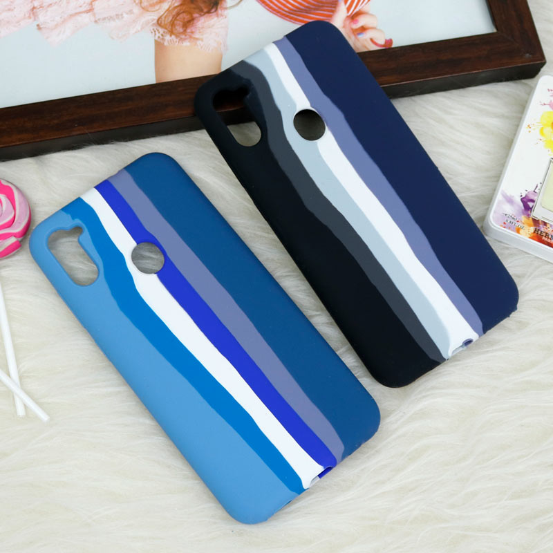 قاب سیلیکونی اورجینال رنگین کمانی Samsung Galaxy A11