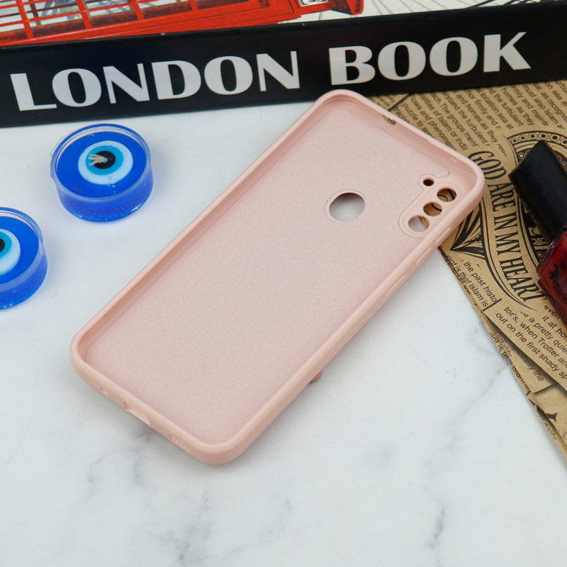 قاب سیلیکونی عروسکی محافظ لنزدار طرح خرسی صورتی Samsung Galaxy A11