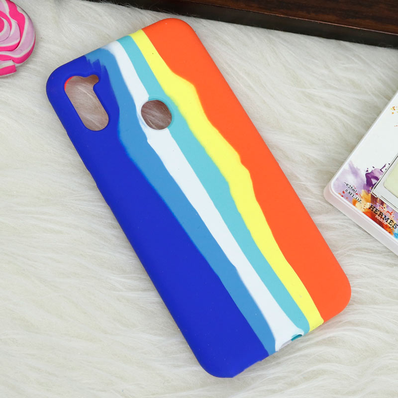 قاب سیلیکونی اورجینال رنگین کمانی Samsung Galaxy A11