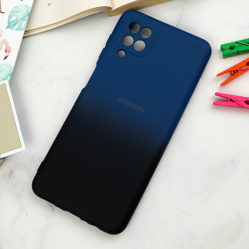 قاب سیلیکونی محافظ لنزدار دو رنگ Samsung Galaxy A12