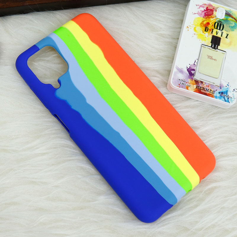 قاب سیلیکونی اورجینال رنگین کمانی Samsung Galaxy A12