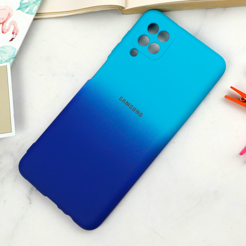 قاب سیلیکونی محافظ لنزدار دو رنگ Samsung Galaxy A12