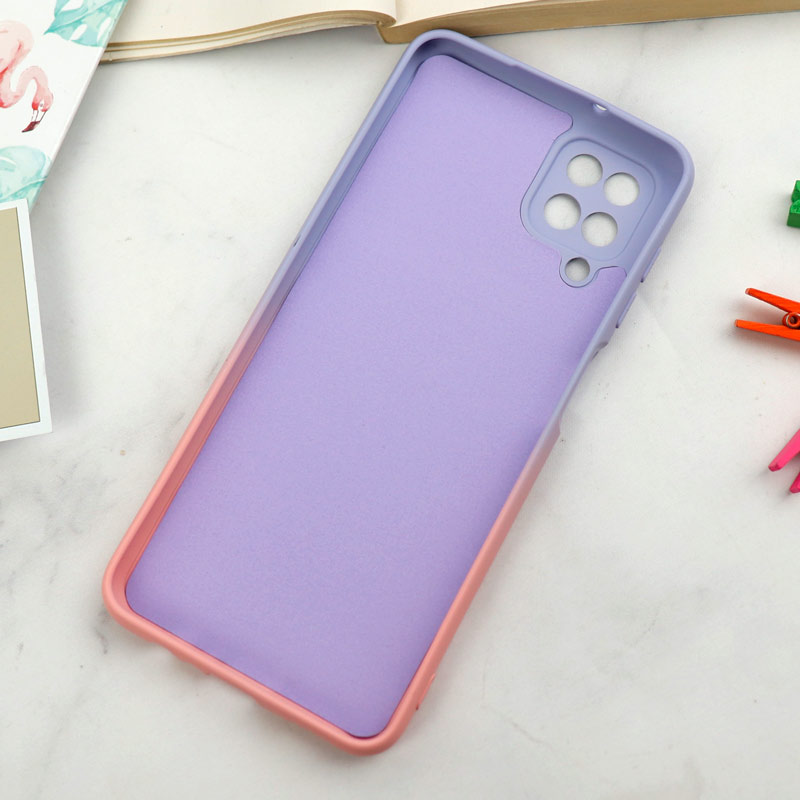 قاب سیلیکونی محافظ لنزدار دو رنگ Samsung Galaxy A12