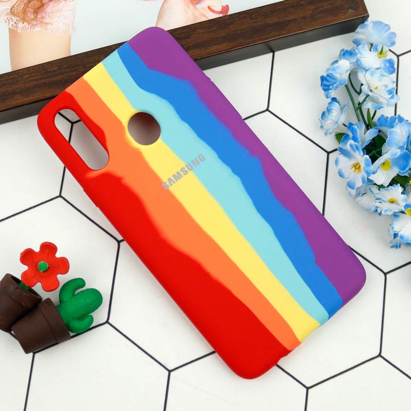 قاب سیلیکونی اورجینال رنگین کمانی Samsung Galaxy A20s
