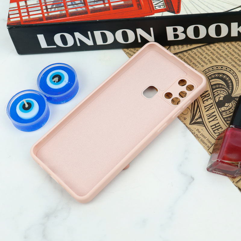 قاب سیلیکونی عروسکی محافظ لنزدار طرح خرسی صورتی Samsung Galaxy A21s