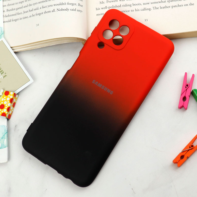 قاب سیلیکونی محافظ لنزدار دو رنگ Samsung Galaxy A22 4G