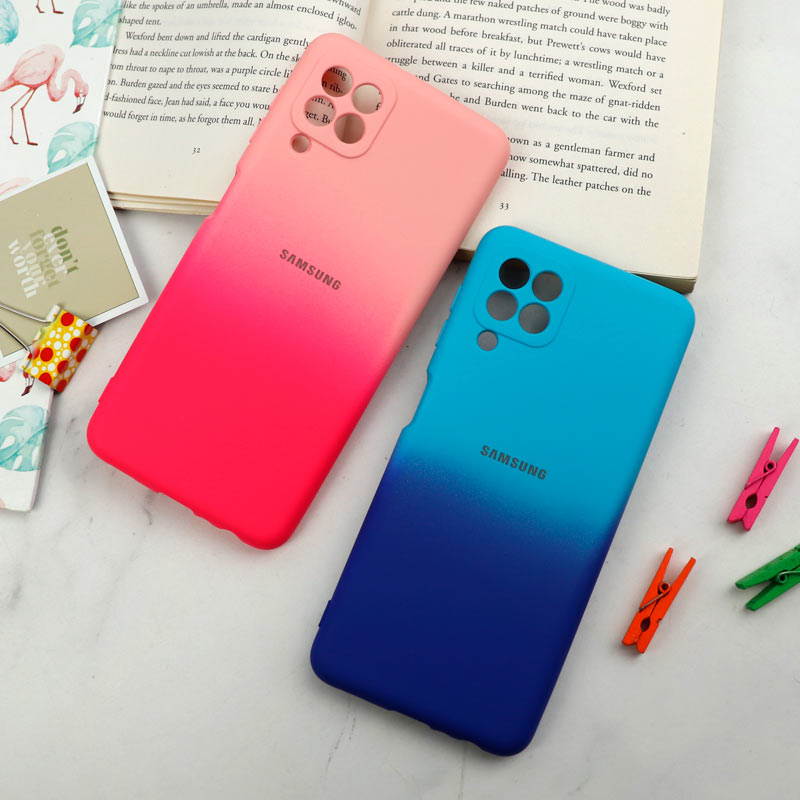 قاب سیلیکونی محافظ لنزدار دو رنگ Samsung Galaxy A22 4G