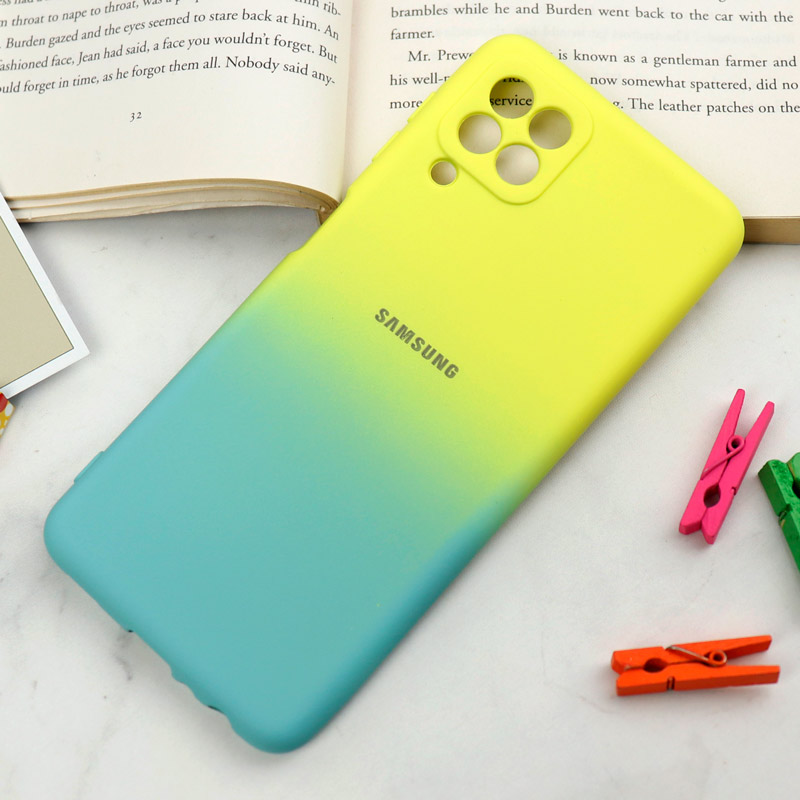 قاب سیلیکونی محافظ لنزدار دو رنگ Samsung Galaxy A22 4G