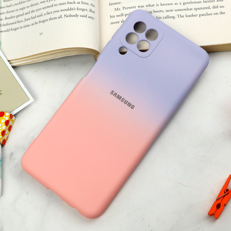 قاب سیلیکونی محافظ لنزدار دو رنگ Samsung Galaxy A22 4G