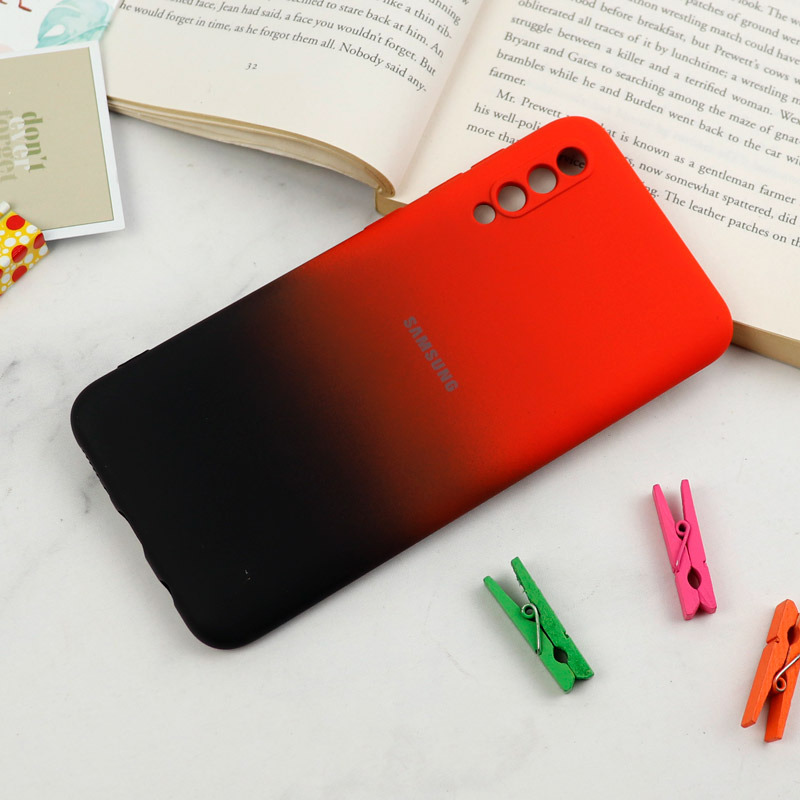 قاب سیلیکونی محافظ لنزدار دو رنگ Samsung Galaxy A30s/A50s