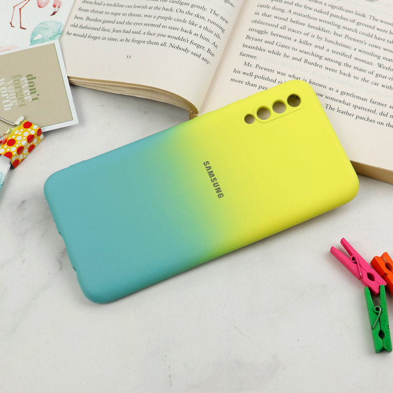 قاب سیلیکونی محافظ لنزدار دو رنگ Samsung Galaxy A30s/A50s