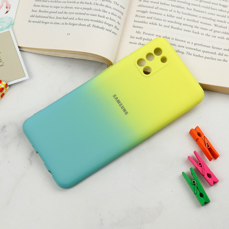 قاب سیلیکونی محافظ لنزدار دو رنگ Samsung Galaxy A31