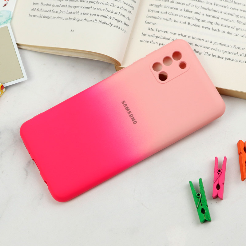 قاب سیلیکونی محافظ لنزدار دو رنگ Samsung Galaxy A31