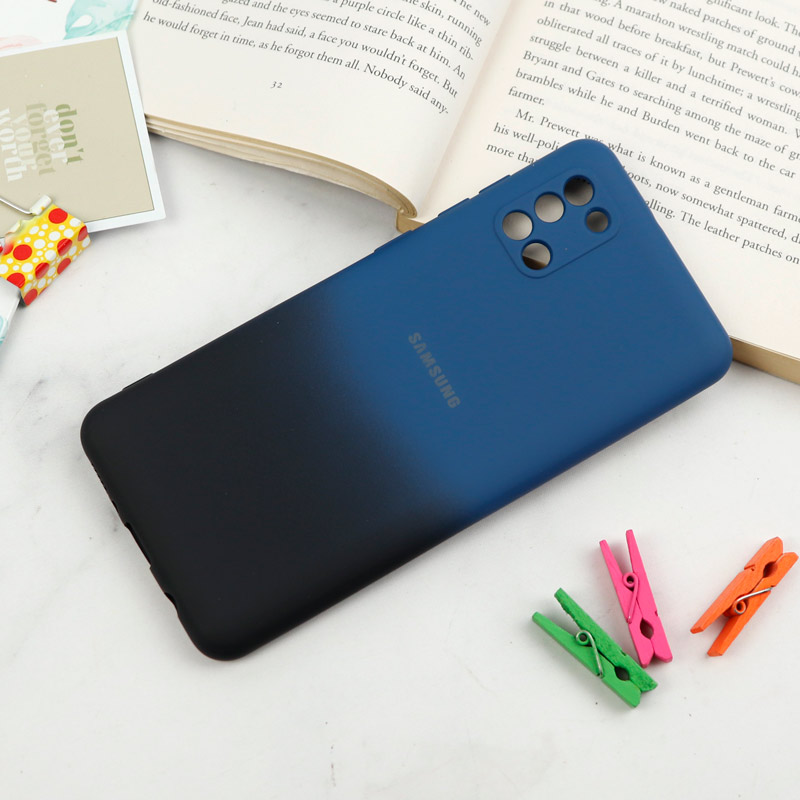 قاب سیلیکونی محافظ لنزدار دو رنگ Samsung Galaxy A31