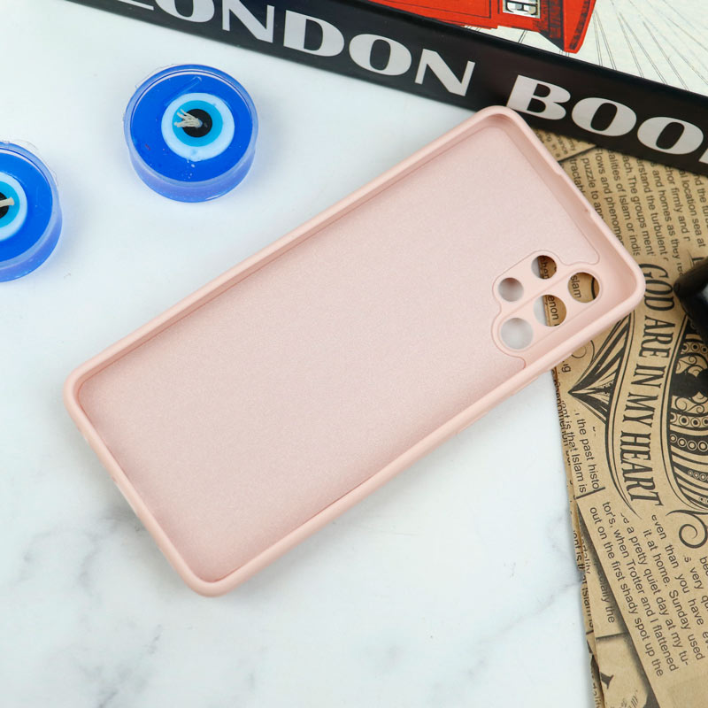 قاب سیلیکونی عروسکی محافظ لنزدار طرح خرسی صورتی Samsung Galaxy A32 4G