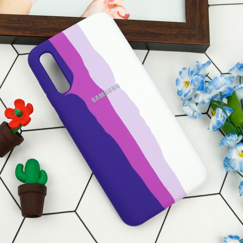 قاب سیلیکونی اورجینال رنگین کمانی Samsung Galaxy A50