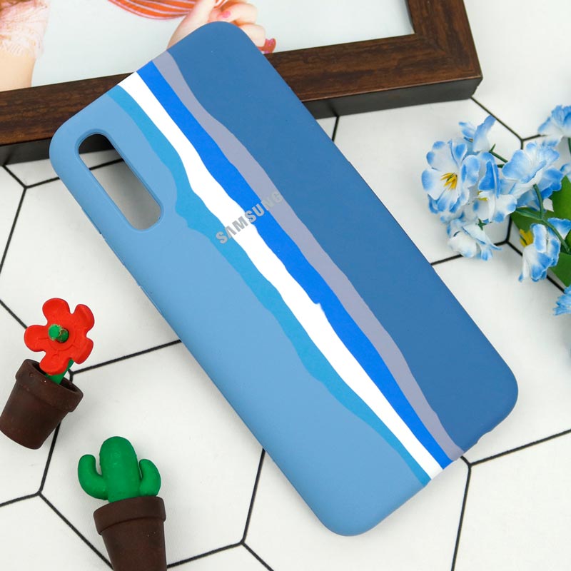 قاب سیلیکونی اورجینال رنگین کمانی Samsung Galaxy A50