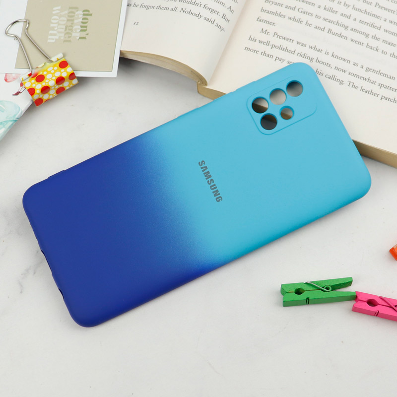 قاب سیلیکونی محافظ لنزدار دو رنگ Samsung Galaxy A51