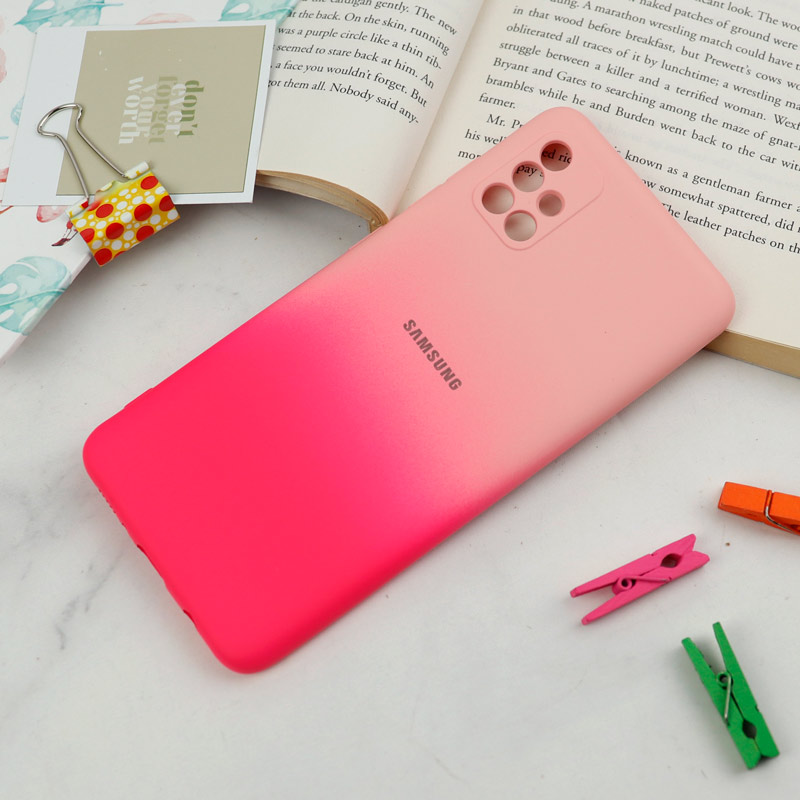 قاب سیلیکونی محافظ لنزدار دو رنگ Samsung Galaxy A51