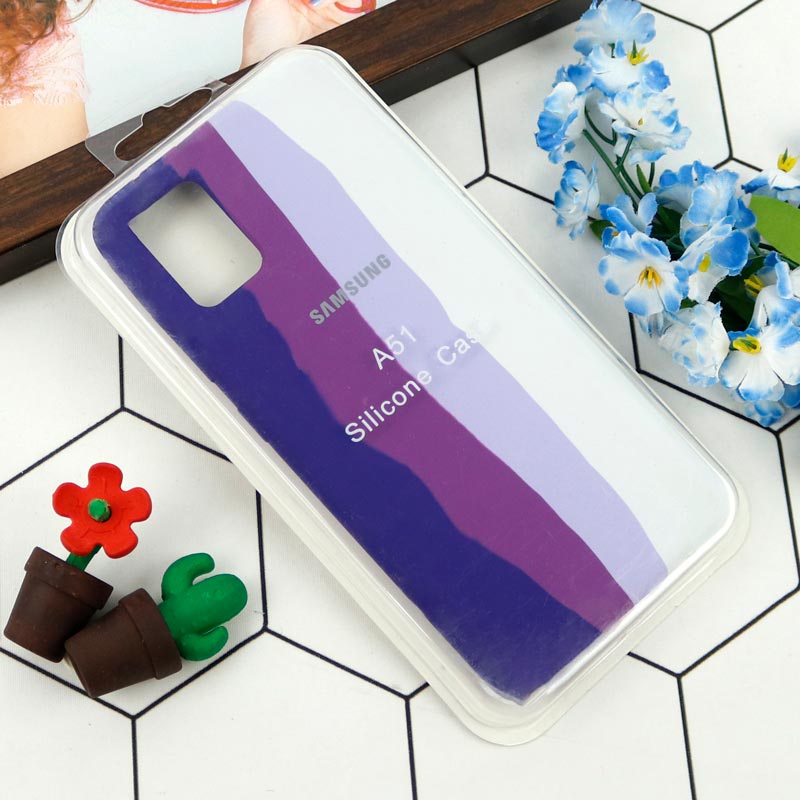 قاب سیلیکونی اورجینال رنگین کمانی Samsung Galaxy A51