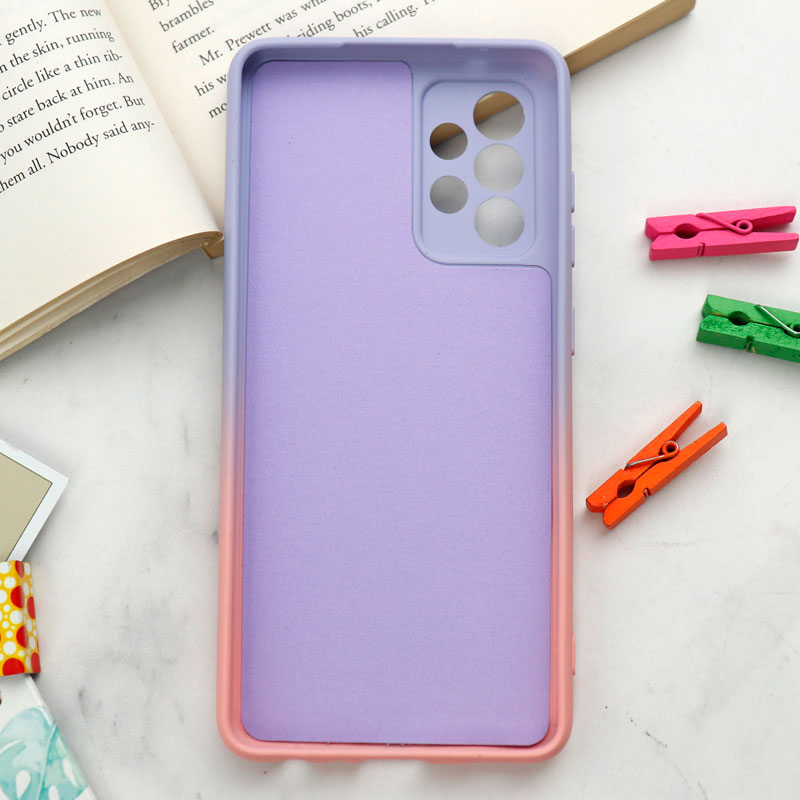 قاب سیلیکونی محافظ لنزدار دو رنگ Samsung Galaxy A52 / A52s