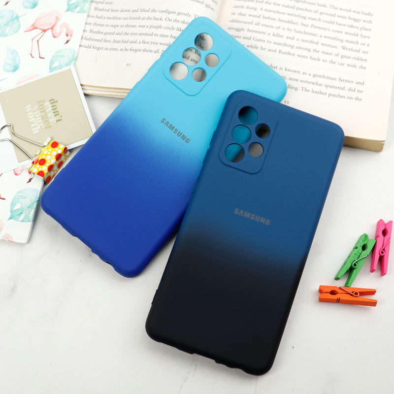 قاب سیلیکونی محافظ لنزدار دو رنگ Samsung Galaxy A52 / A52s