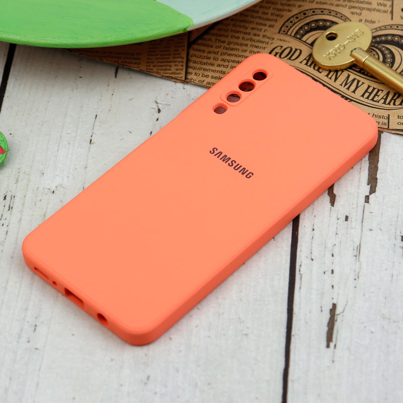 قاب سیلیکونی معمولی محافظ لنزدار Samsung Galaxy A7 2018