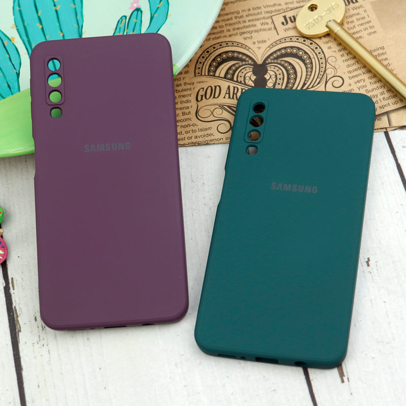 قاب سیلیکونی معمولی محافظ لنزدار Samsung Galaxy A7 2018