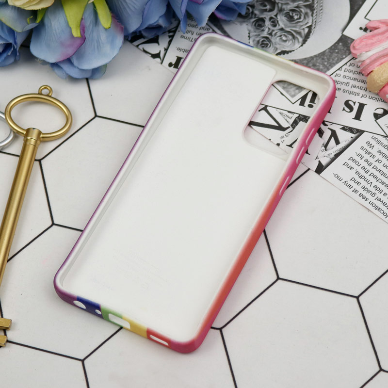 قاب سیلیکونی محافظ لنزدار کبریتی طرح آبرنگی Samsung Galaxy A72