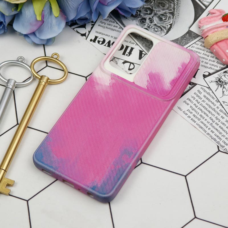 قاب سیلیکونی محافظ لنزدار کبریتی طرح آبرنگی Samsung Galaxy A72