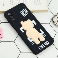 قاب سیلیکونی خرس TED محافظ لنزدار Samsung Galaxy A03s / A02s