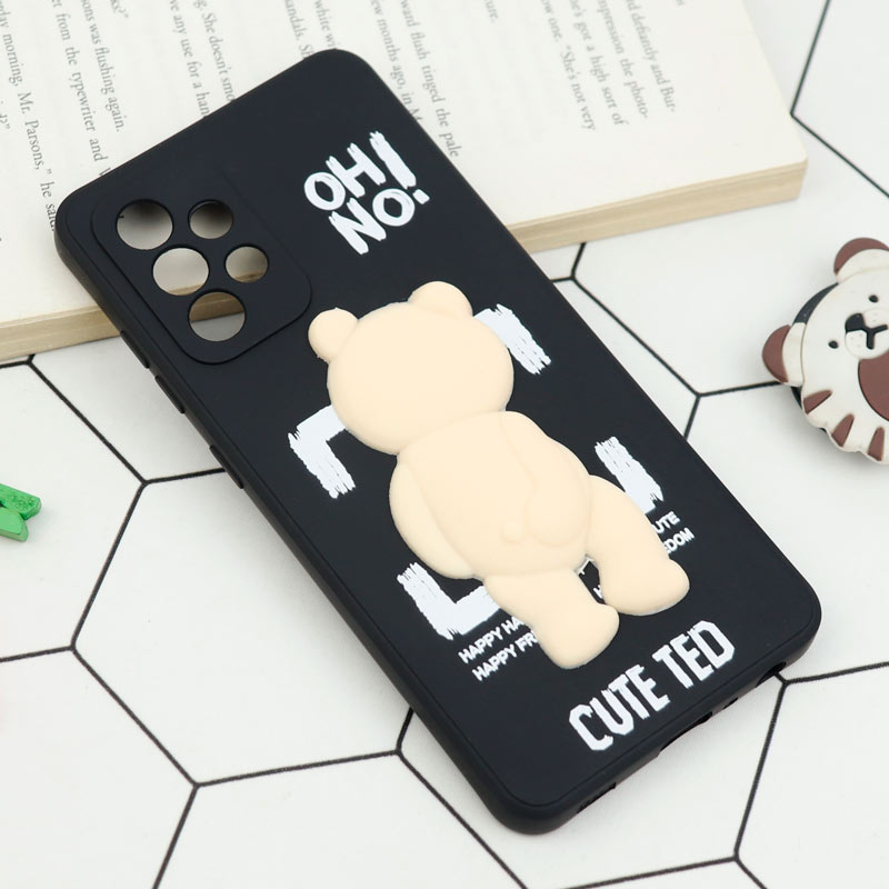 قاب سیلیکونی خرس TED محافظ لنزدار Samsung Galaxy A52 / A52s