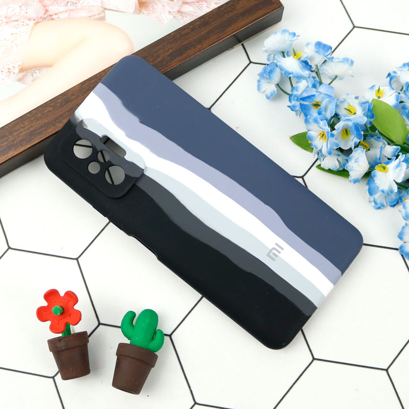 قاب سیلیکونی اورجینال رنگین کمانی محافظ لنزدار Xiaomi Note 10 Pro