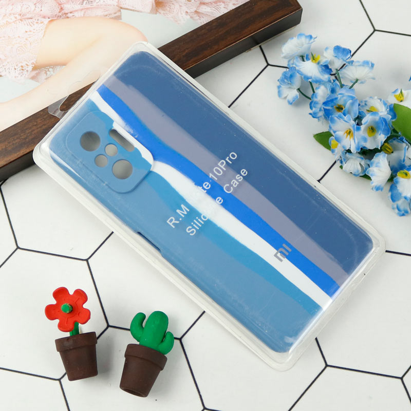 قاب سیلیکونی اورجینال رنگین کمانی محافظ لنزدار Xiaomi Note 10 Pro